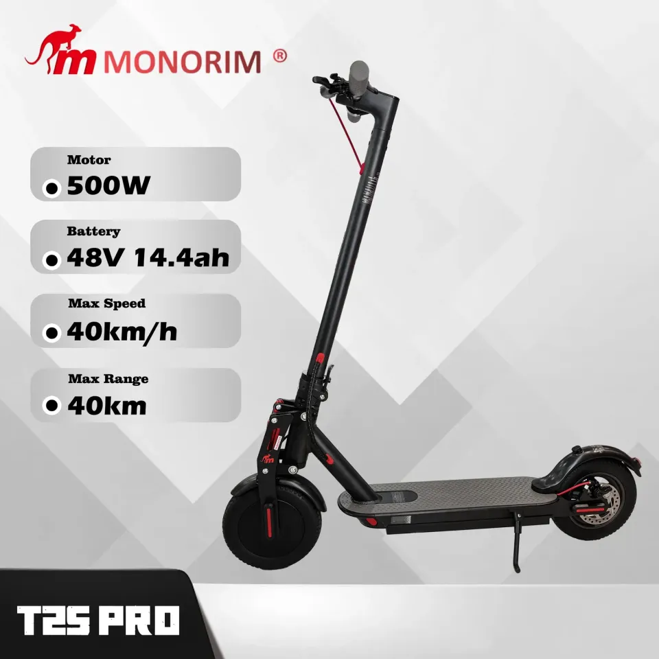 Monorim T2S Pro E-Scooter schwarz 48V 14,4Ah 500W