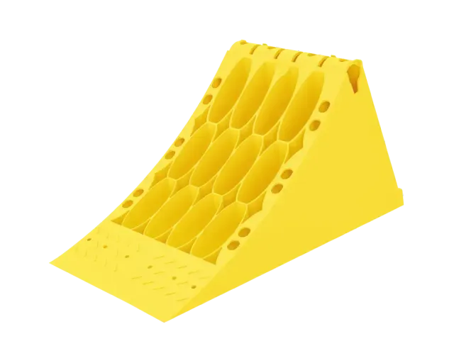 Lokhen 53 Unterlegkeil gelb Thermoplast homologiert