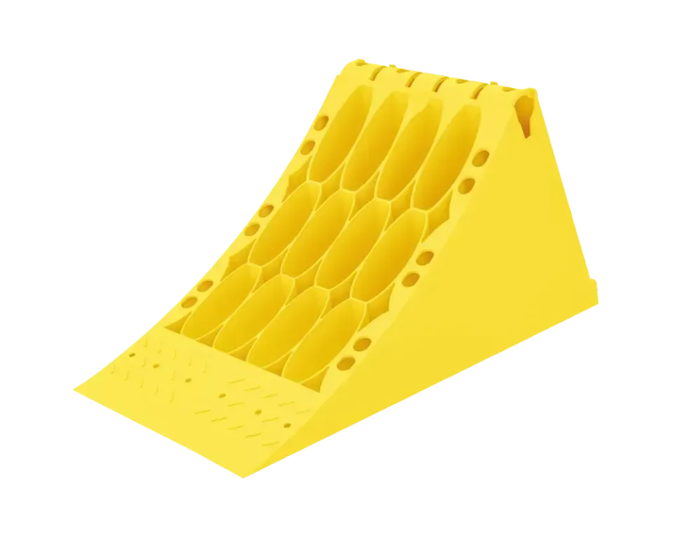 Lokhen 53 Unterlegkeil gelb Thermoplast homologiert