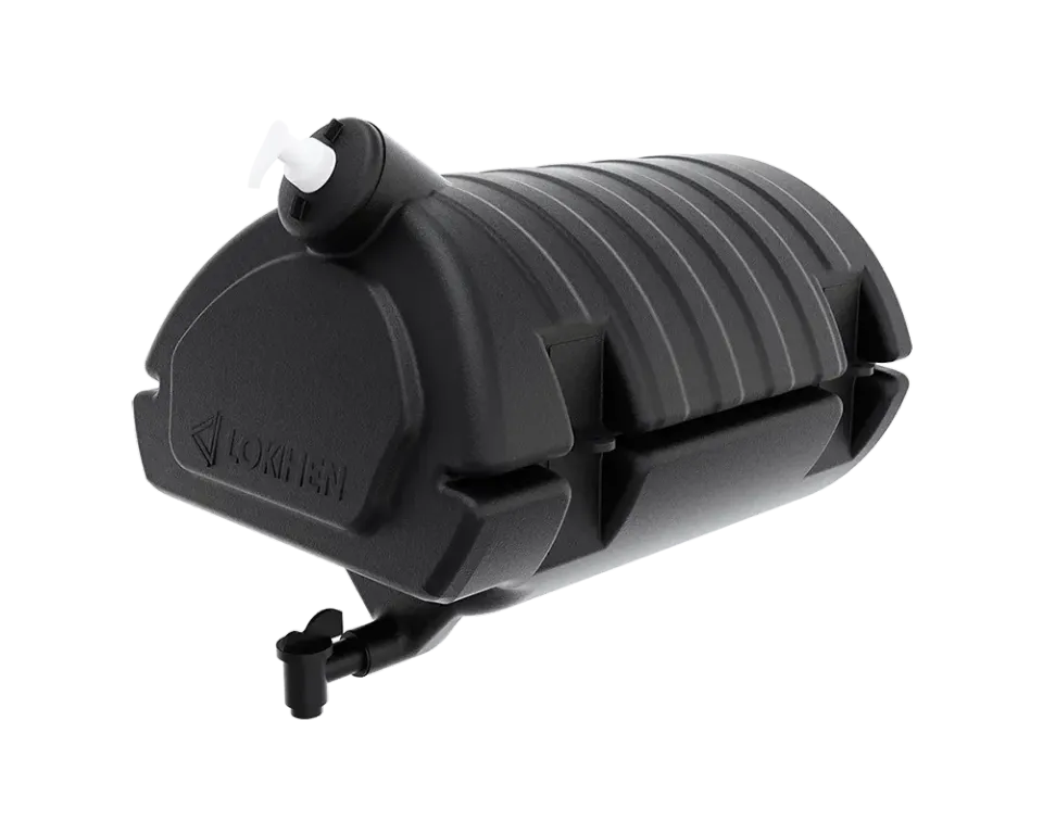 Lokhen Wassertank 30 l schwarz Kunststoff HDPE Waschtank