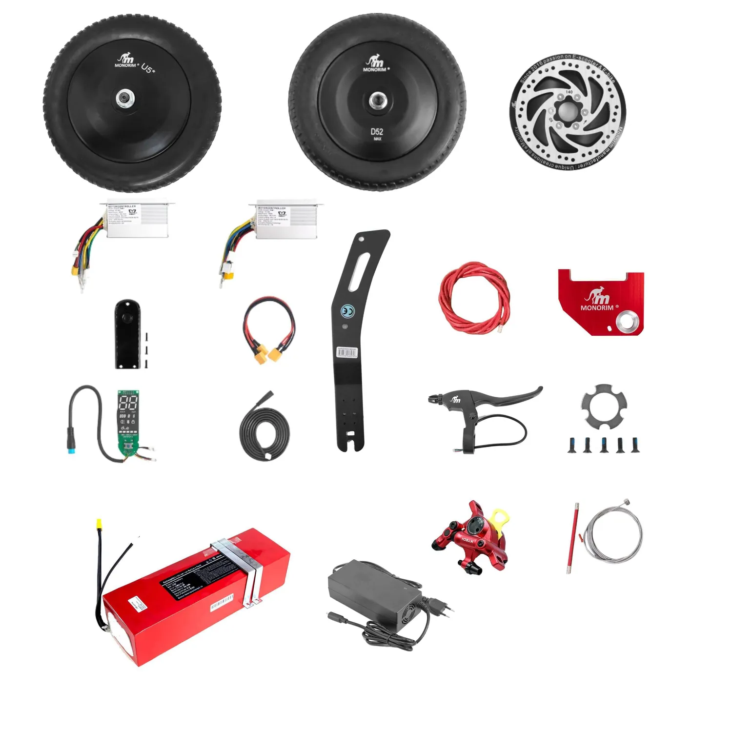 Monorim Dual52 MAX AWD Umbaukit 48V 500W V1 20Ah