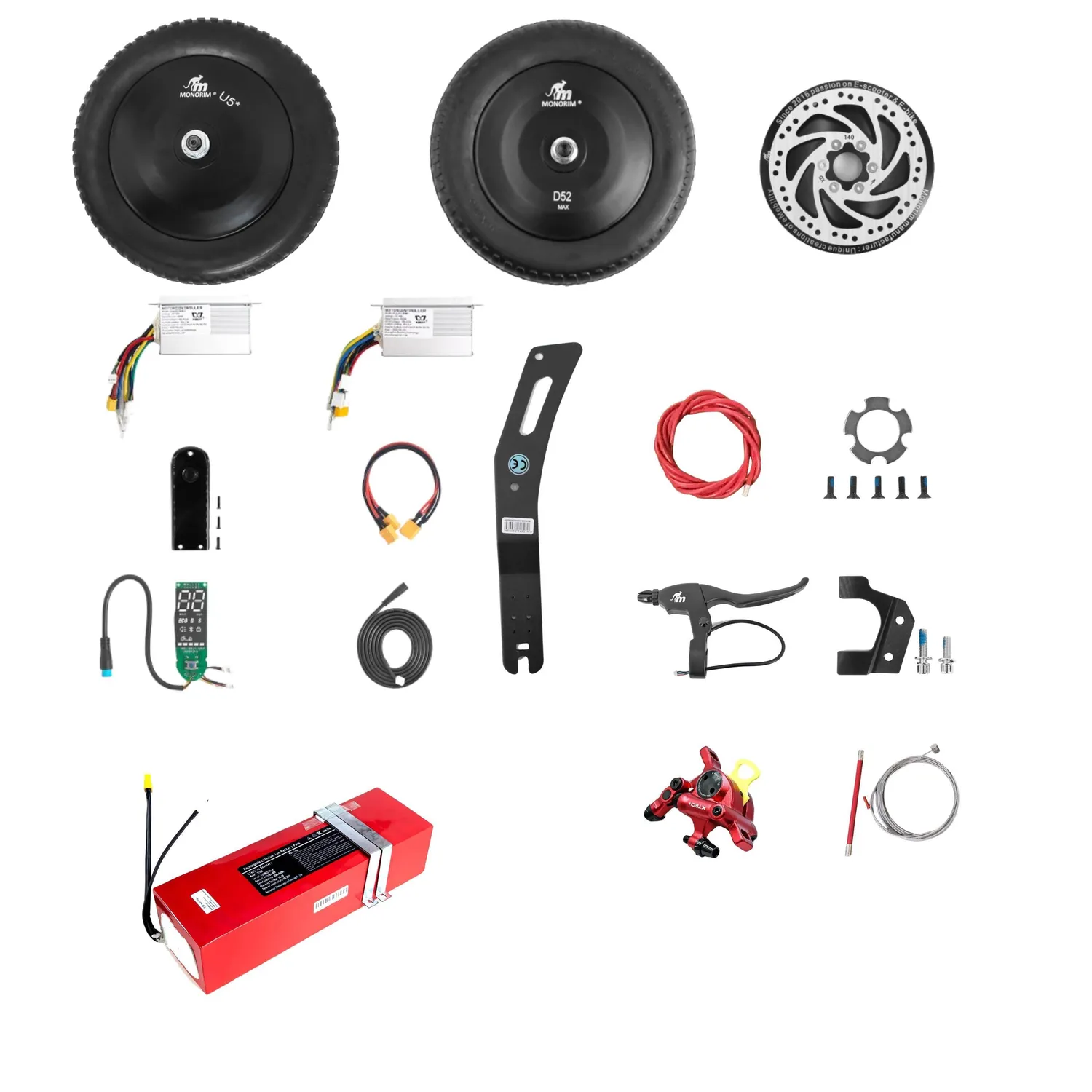 Monorim Dual52 MAX AWD Kit Segway Max G30 48V 500W V1