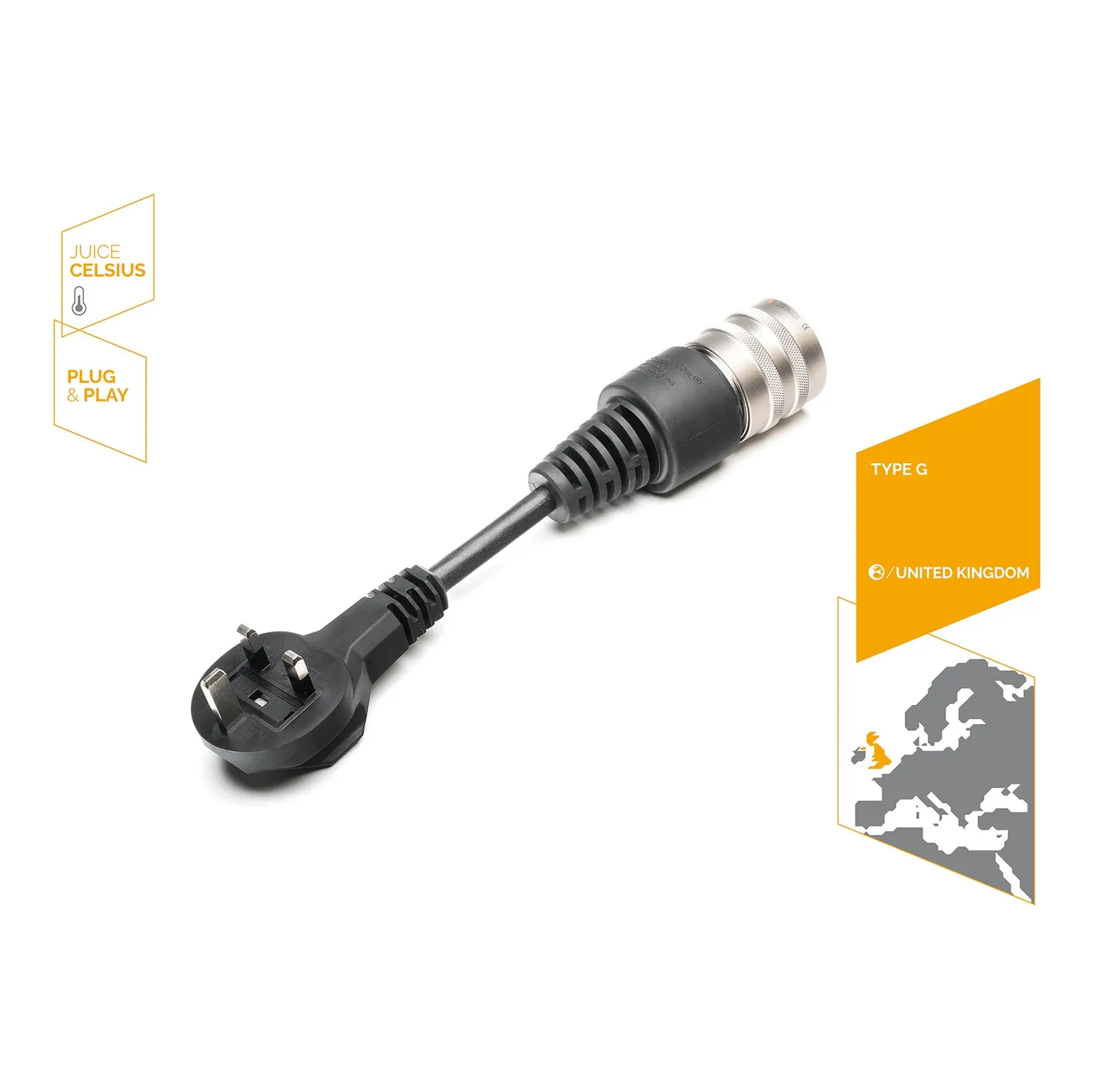 JUICE BOOSTER Adapter Typ G GB mit Temperatursensor