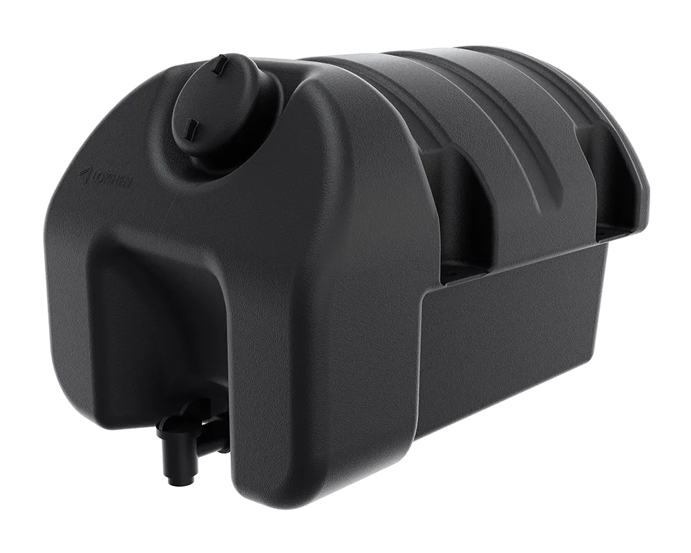 Lokhen Wassertank 30l HDPE schwarz eckig Seifenschale