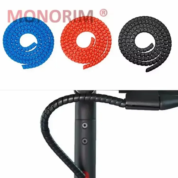 Monorim Kabelschutz Spiralschlauch 1m für E-Scooter schwarz