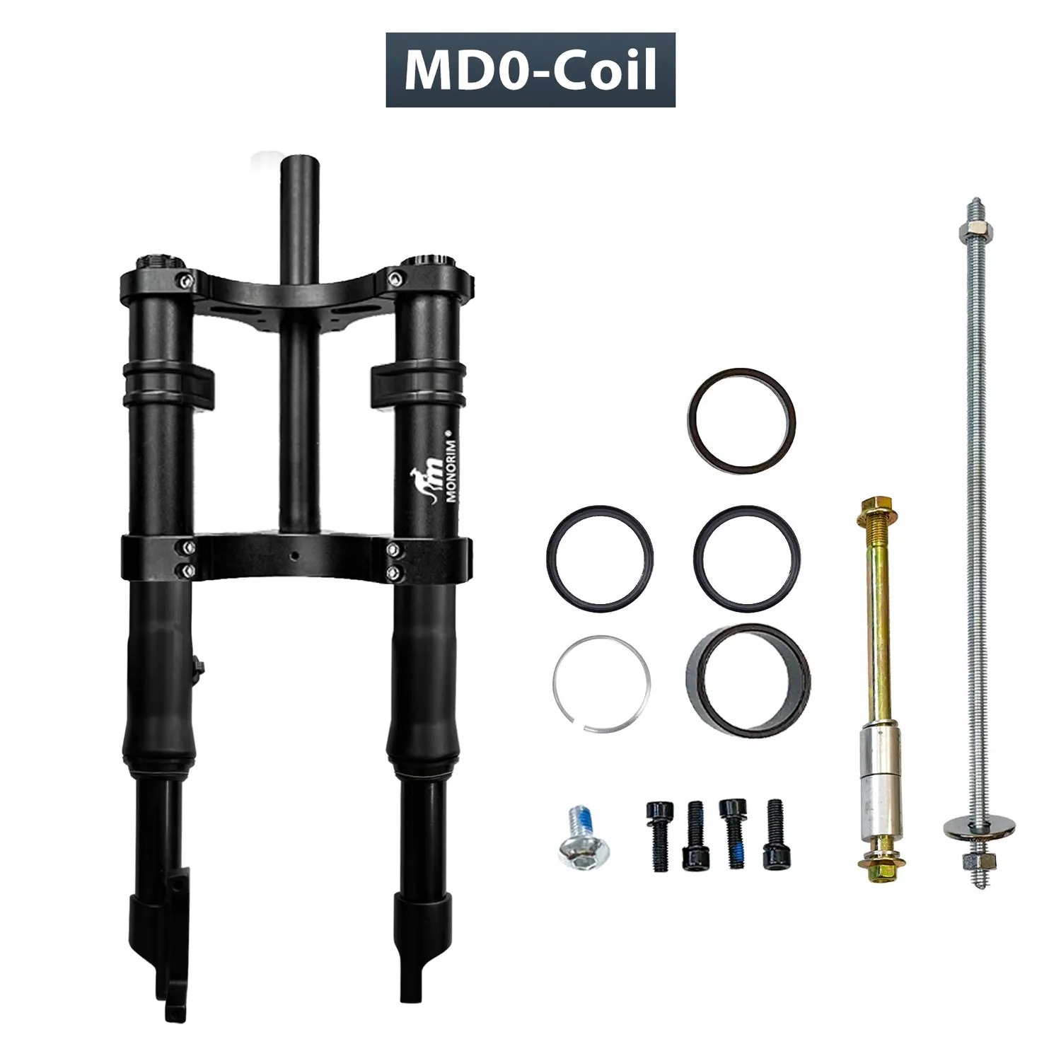 Monorim MD0 Vorderrad Federung 490 mm Coil schwarz Minibike