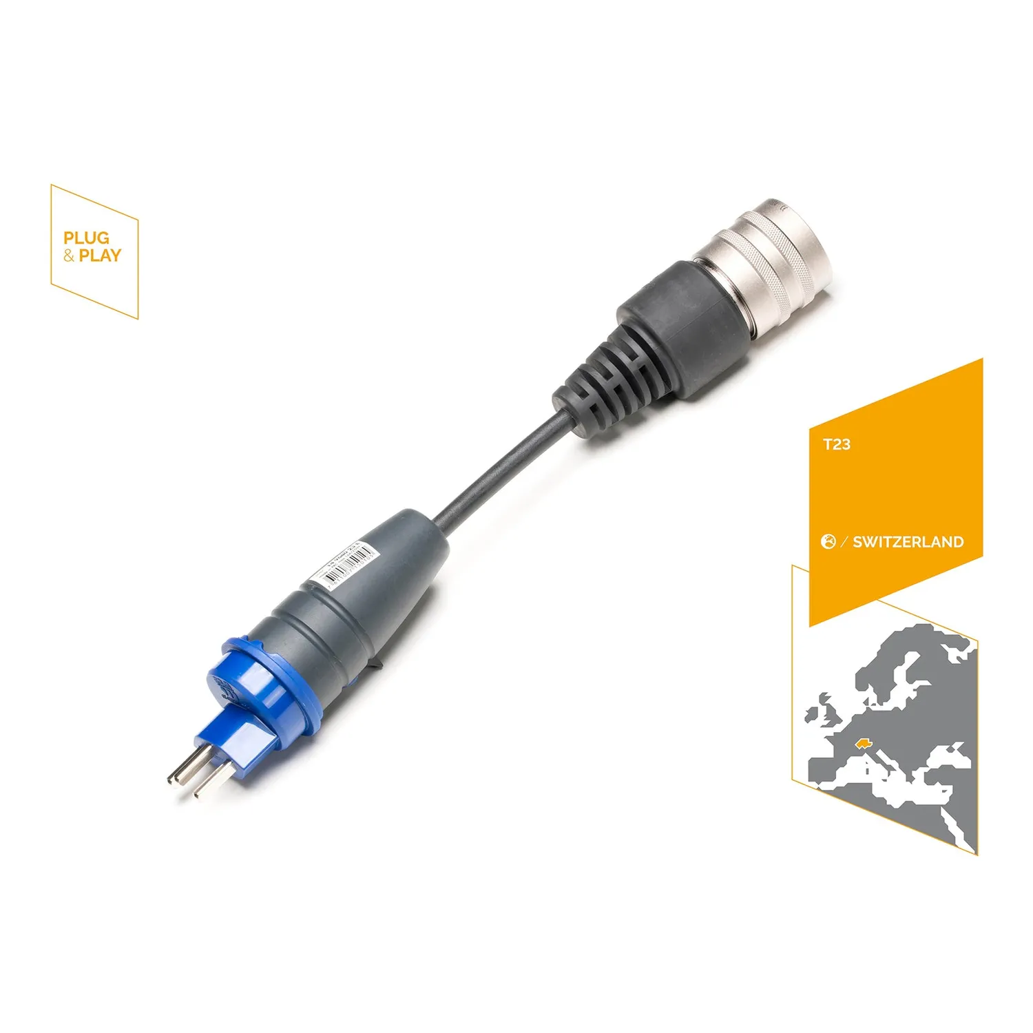 JUICE BOOSTER T23 (CH) Adapter Schweizer Steckdose 16A