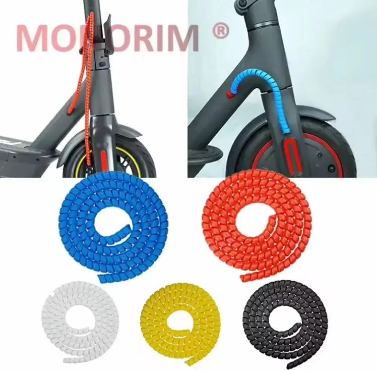 Monorim Kabelschutz Spiralschlauch 1m für E-Scooter schwarz