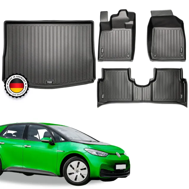 2befair Gummimatten VW ID.3 Gesamtset 4 Matten Allwetter
