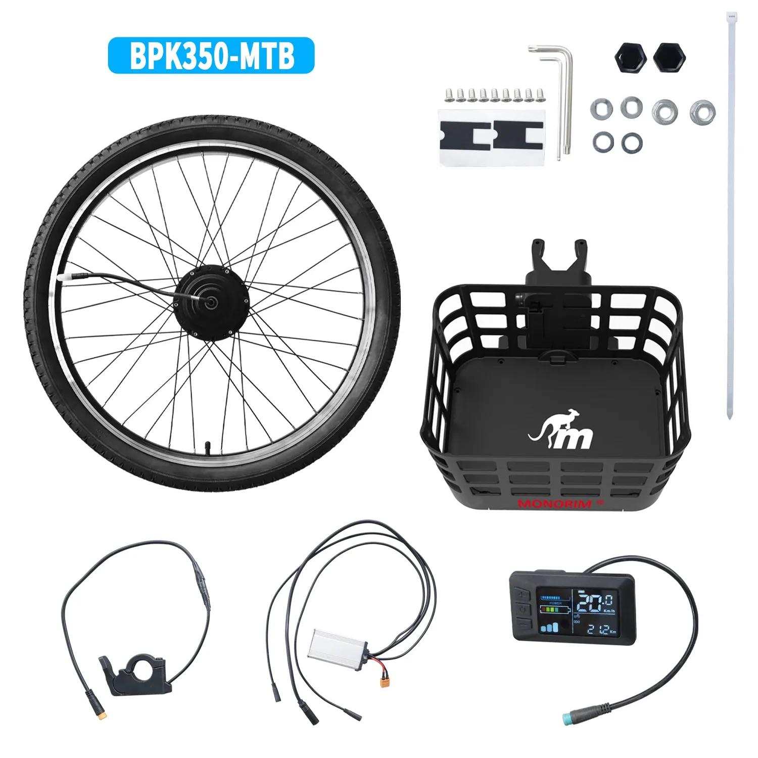 Monorim BPK350 MTB E-Bike Umbausatz 380W Vorderrad