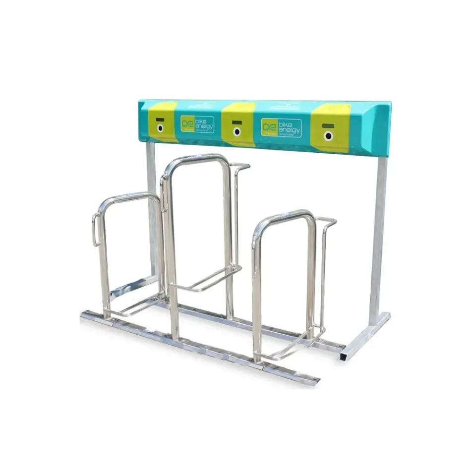 Bike Energy FS10 Fahrradständer freistehend 3 Bikes verzinkt