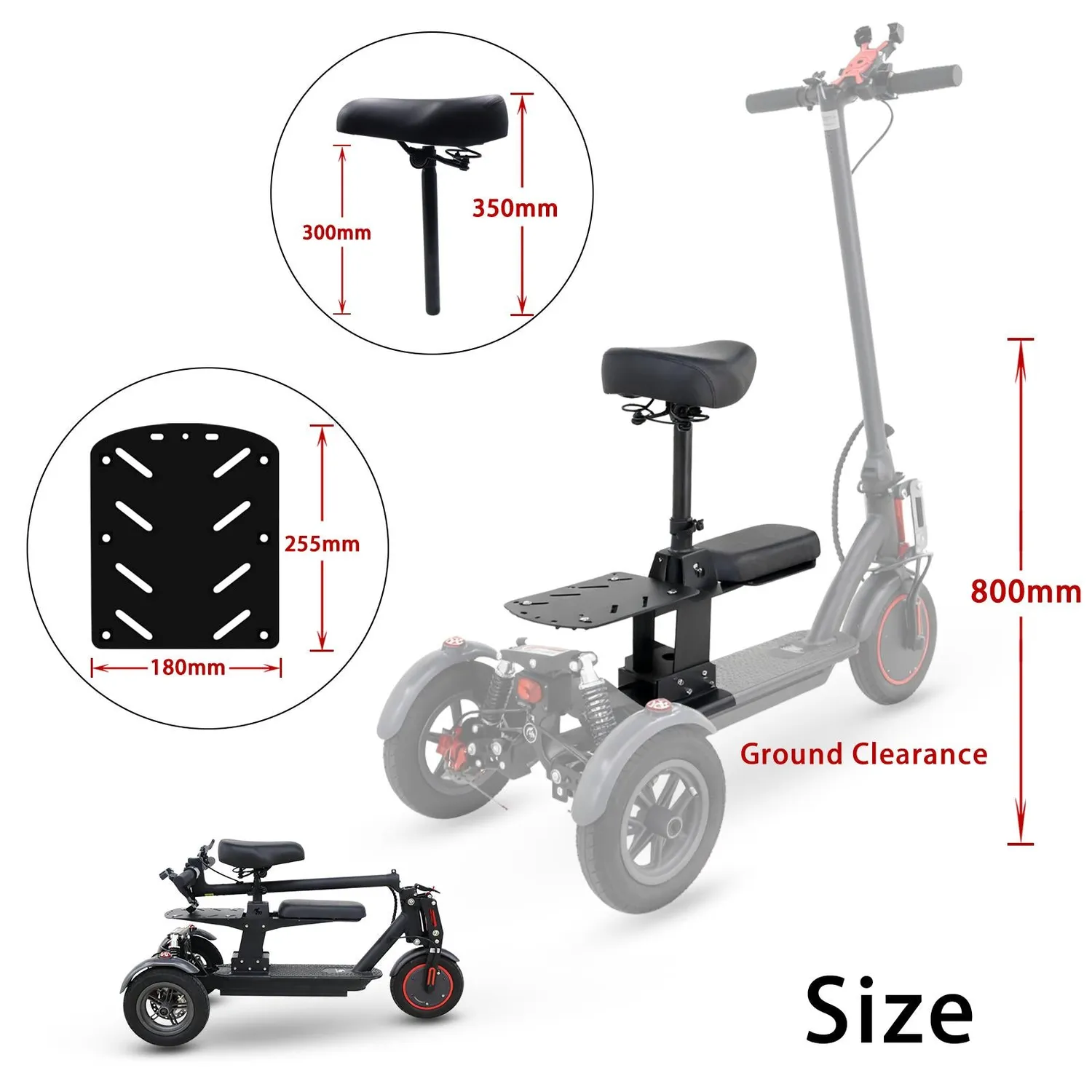 Monorim SC-mi123 Sitz V1 für Xiaomi M365/Mi3