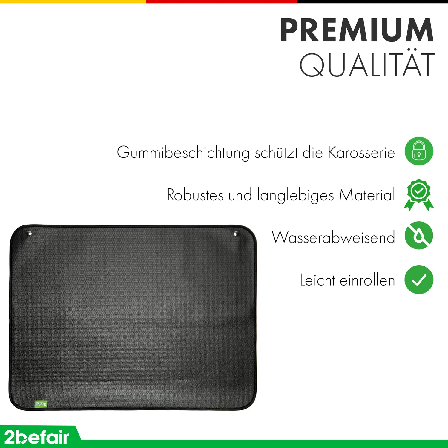 2befair Ladekantenschutz Matte 80x60 cm Kofferraumschutz