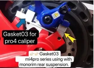 Monorim Gasket 03 Distanzstück Xiaomi 4 Pro Bremssattel