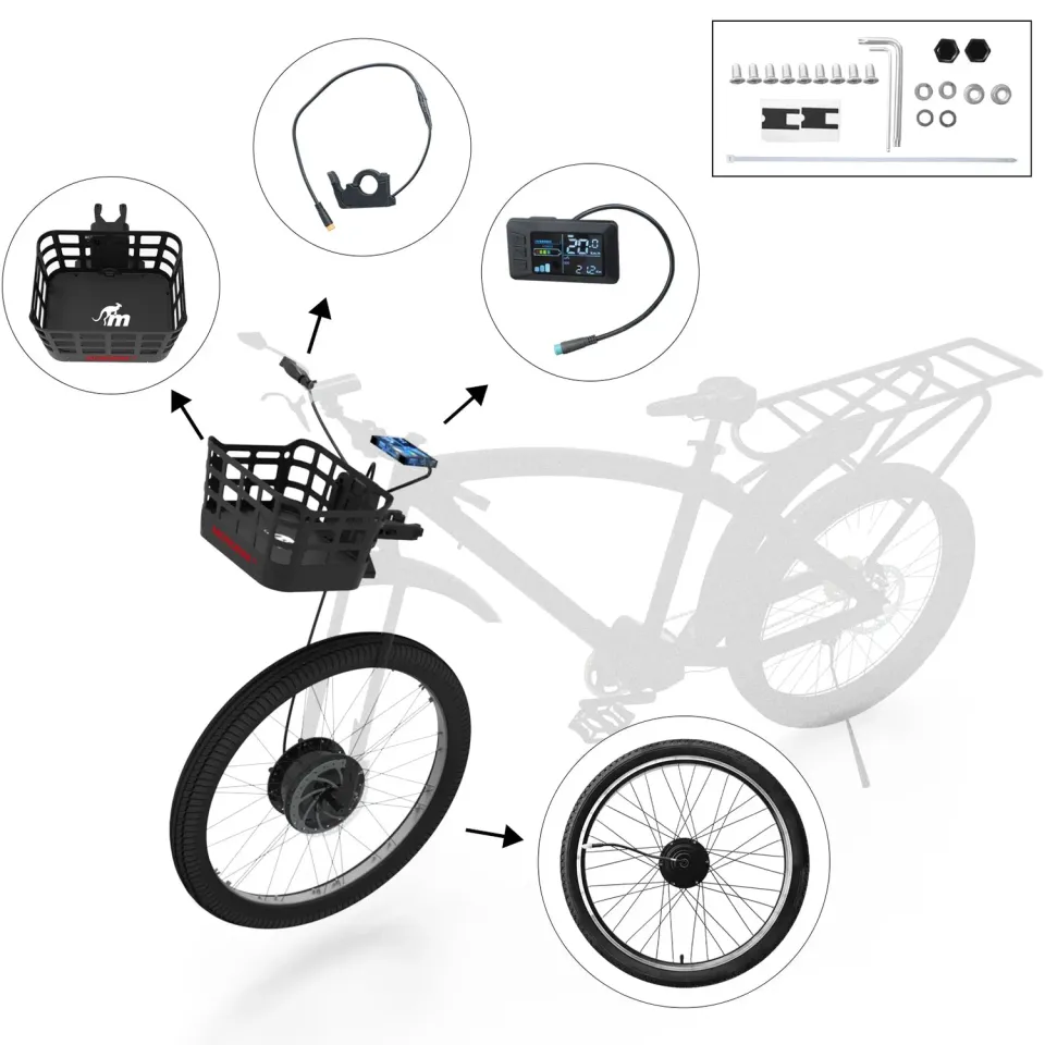 Monorim BPK350 MTB E-Bike Umbausatz 380W Vorderrad