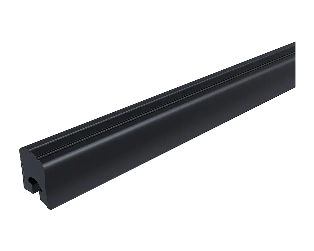 Lokhen PVC-Profil starr 3 m Bordwandschutz schwarz