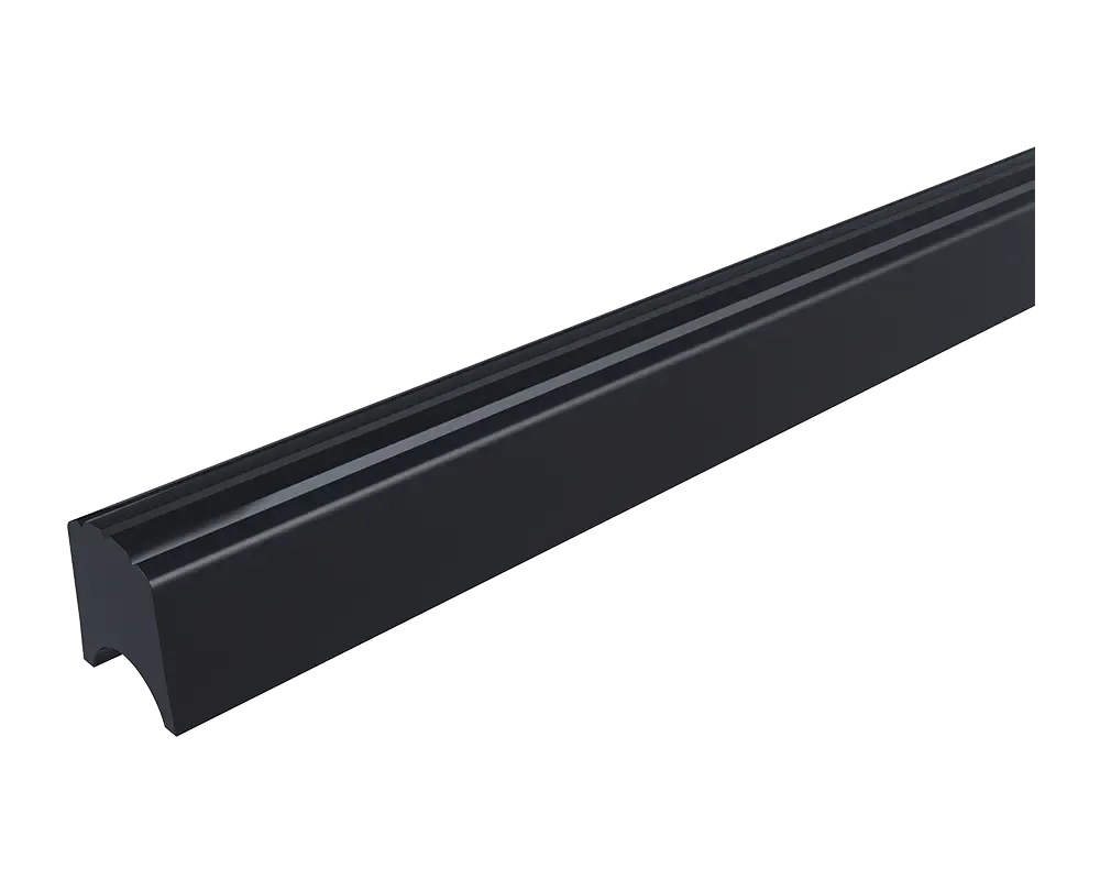 Lokhen PVC-Profil starr 3 m Bordwandschutz schwarz