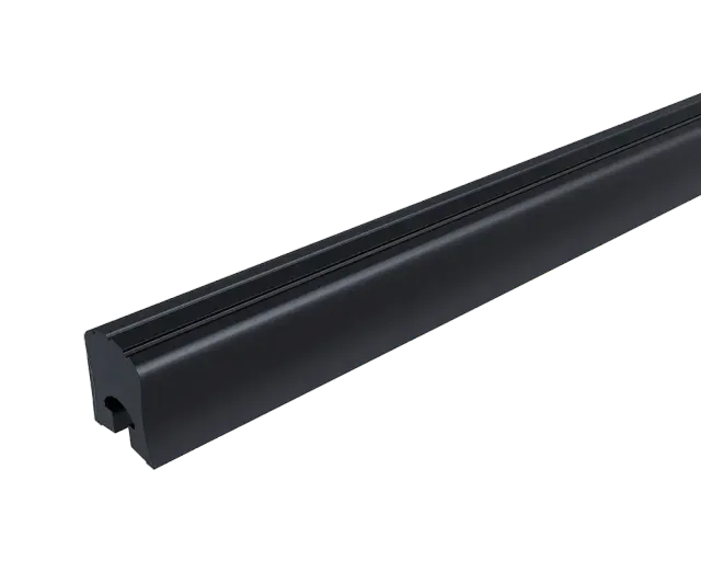 Lokhen PVC-Profil starr 3 m Bordwandschutz schwarz