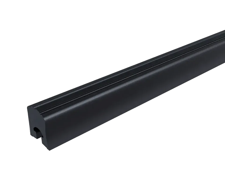 Lokhen PVC-Profil starr 3 m Bordwandschutz schwarz