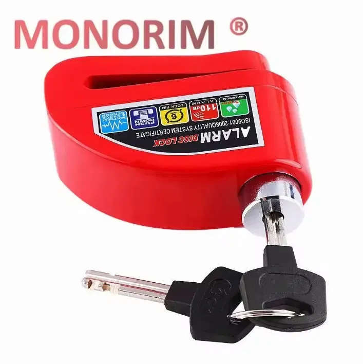 Monorim V4 Bremsscheibenschloss mit Alarm schwarz E-Scooter