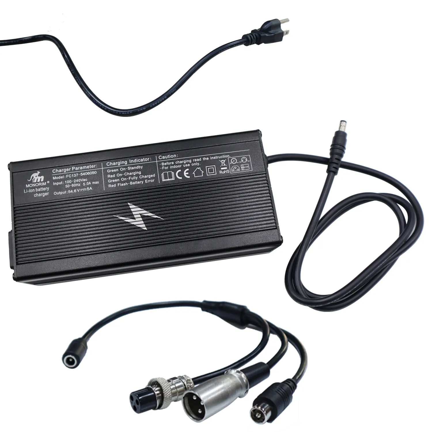 Monorim C5A Schnellladegerät 54,6V 5A für 48V E-Scooter EU