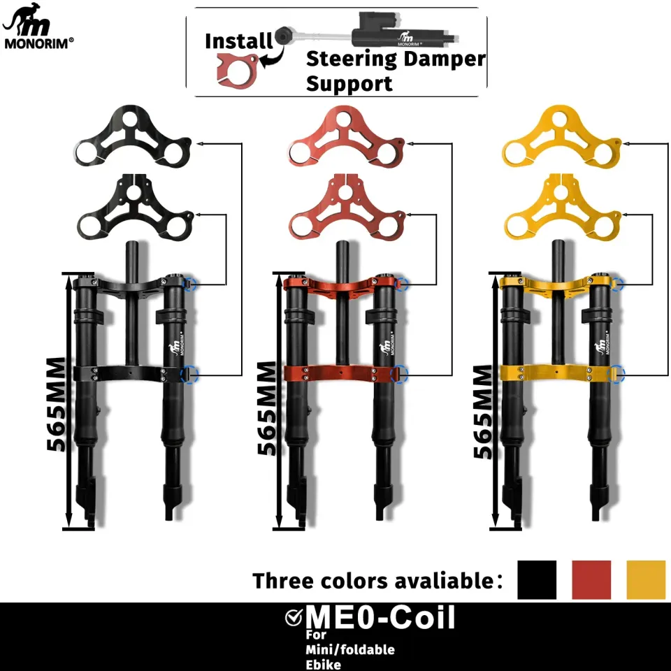 Monorim ME0 Federgabel 565mm 14 Zoll Coil Spring Schwarz