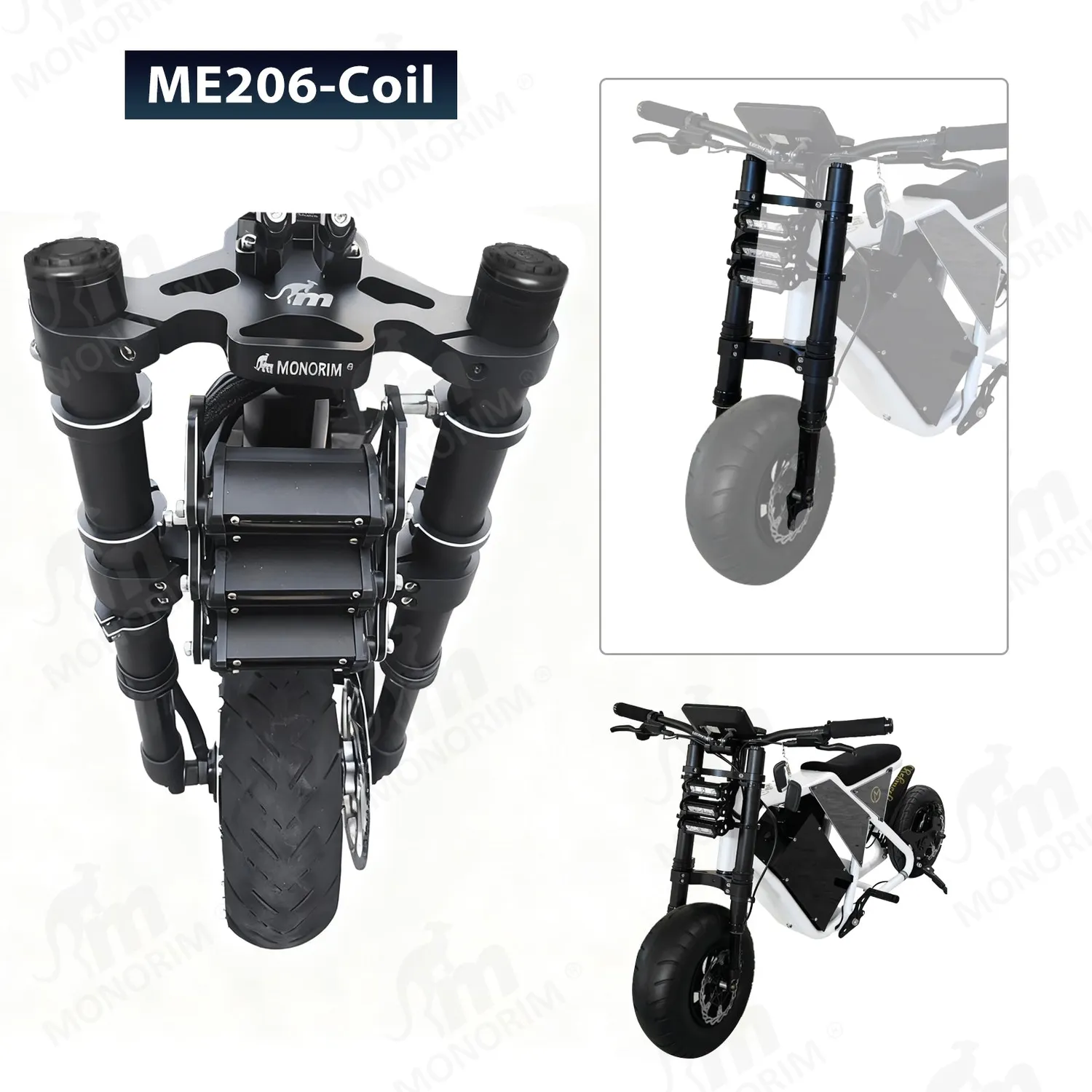 Monorim MD206 Vorderrad-Federung Coil 12 Zoll 490mm schwarz
