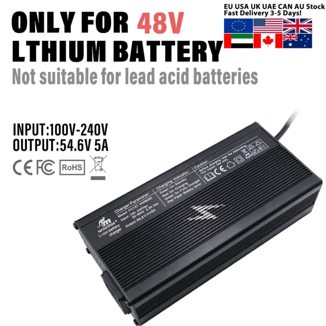 Monorim C5A Schnellladegerät 54,6V 5A für 48V E-Scooter EU