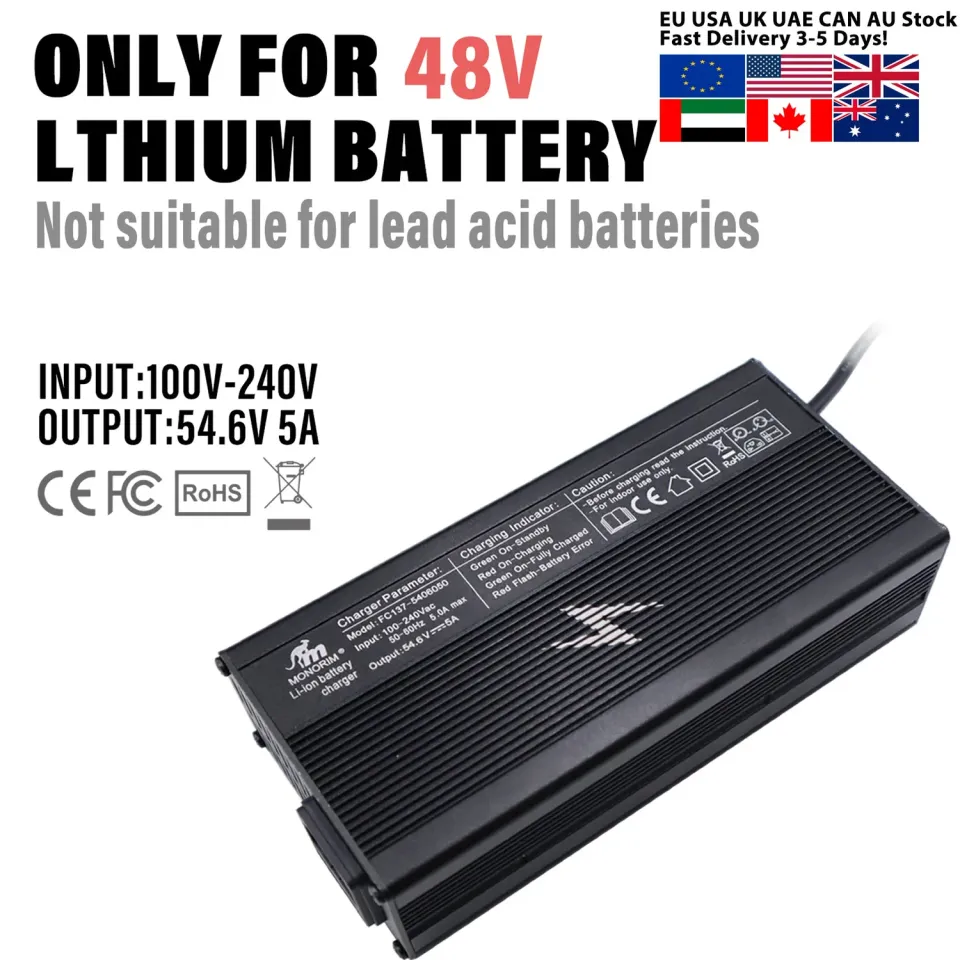 Monorim C5A Schnellladegerät 54,6V 5A für 48V E-Scooter EU