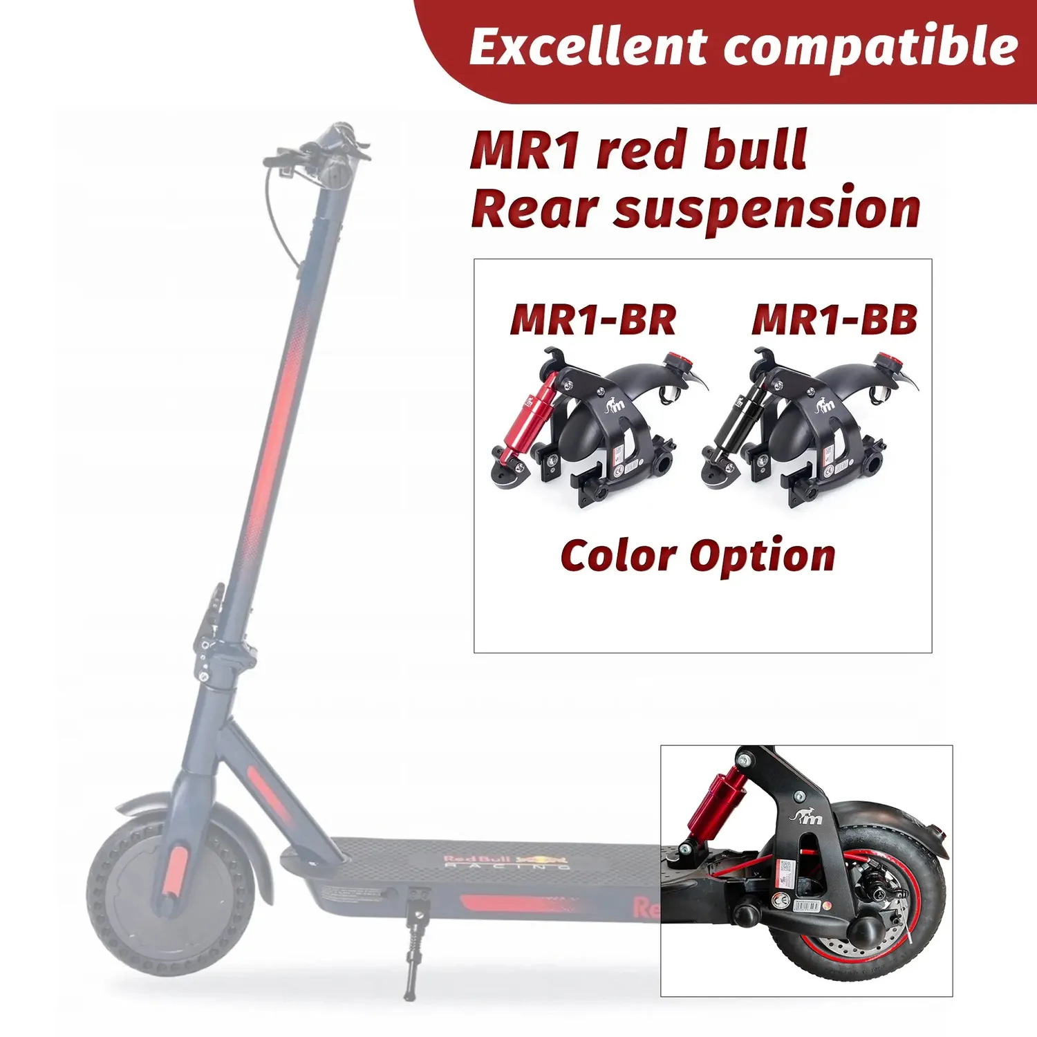 Monorim MR1 Hinterrad Federung MR1-BR für Red Bull Scooter
