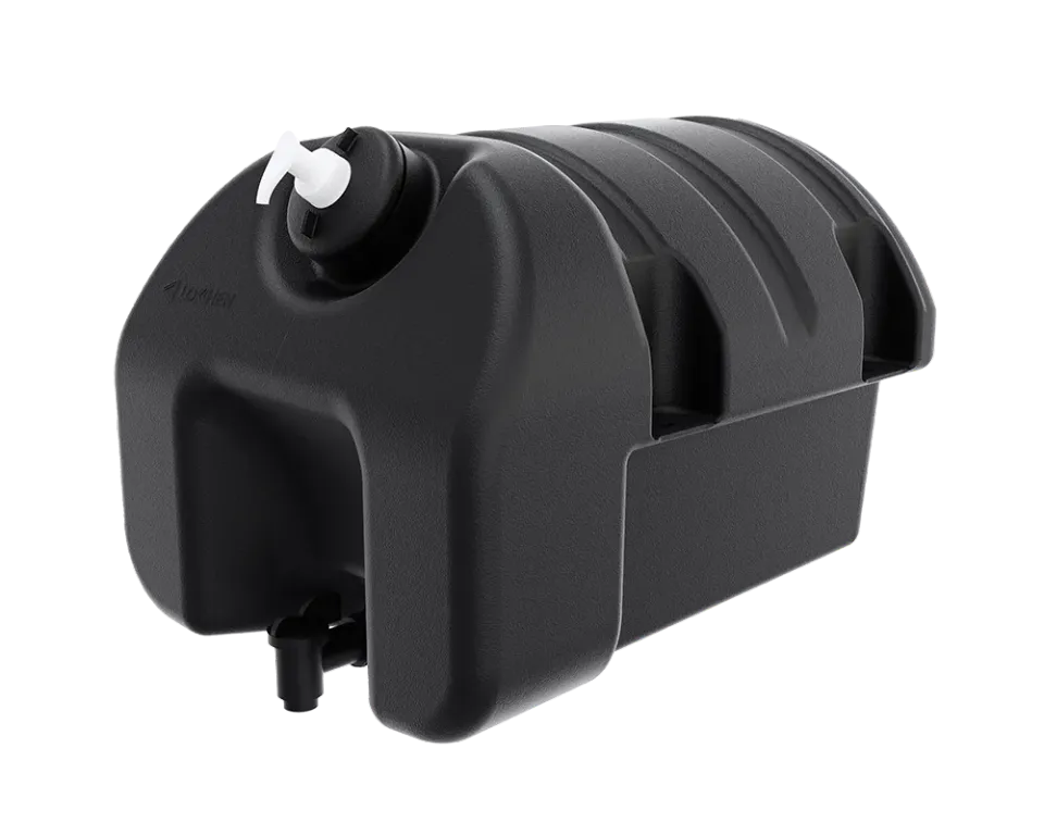 Lokhen Wassertank 30l HDPE schwarz eckig Seifenschale