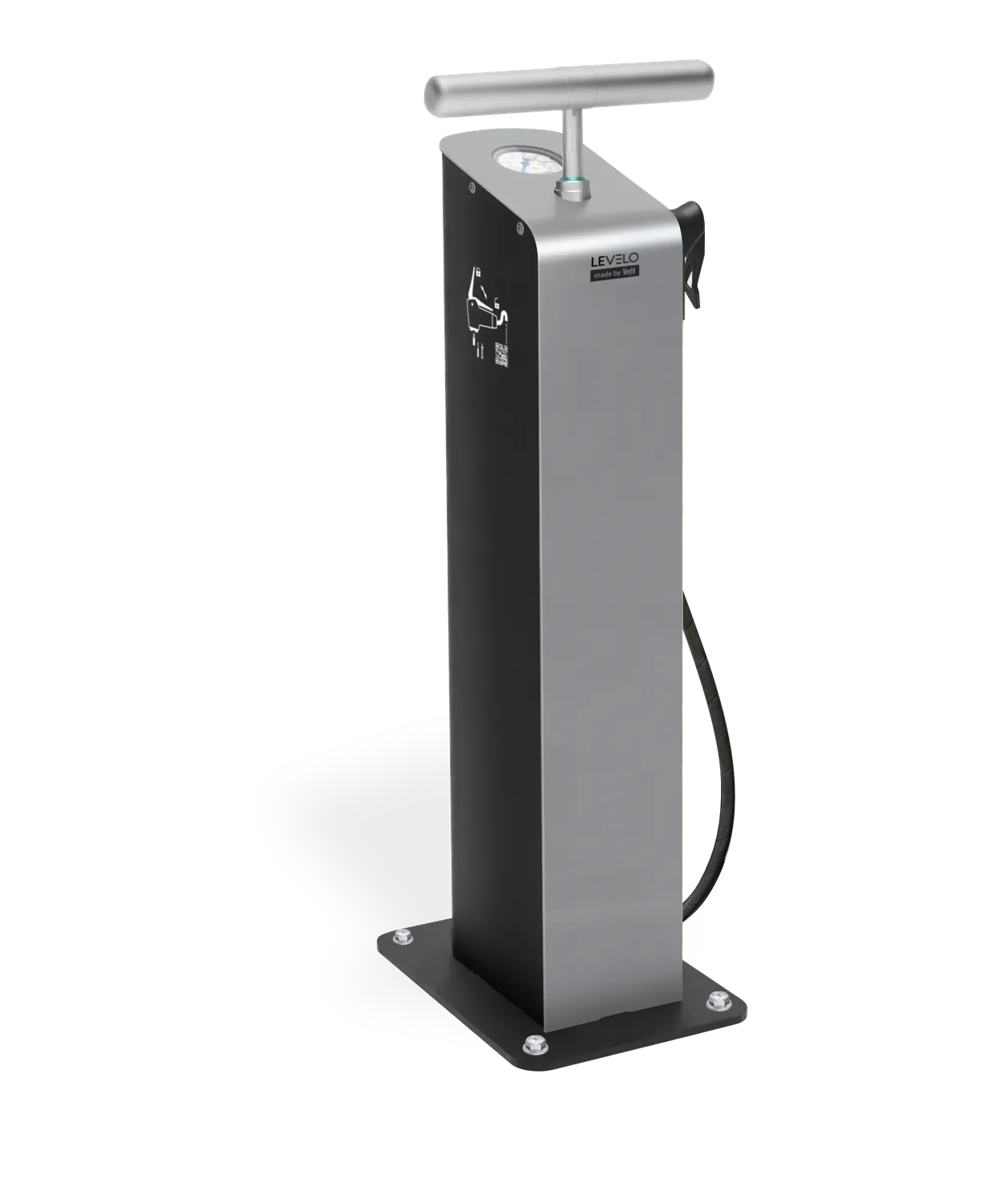 Bike Energy Levelo Air SL20 Luftpumpe Edelstahl