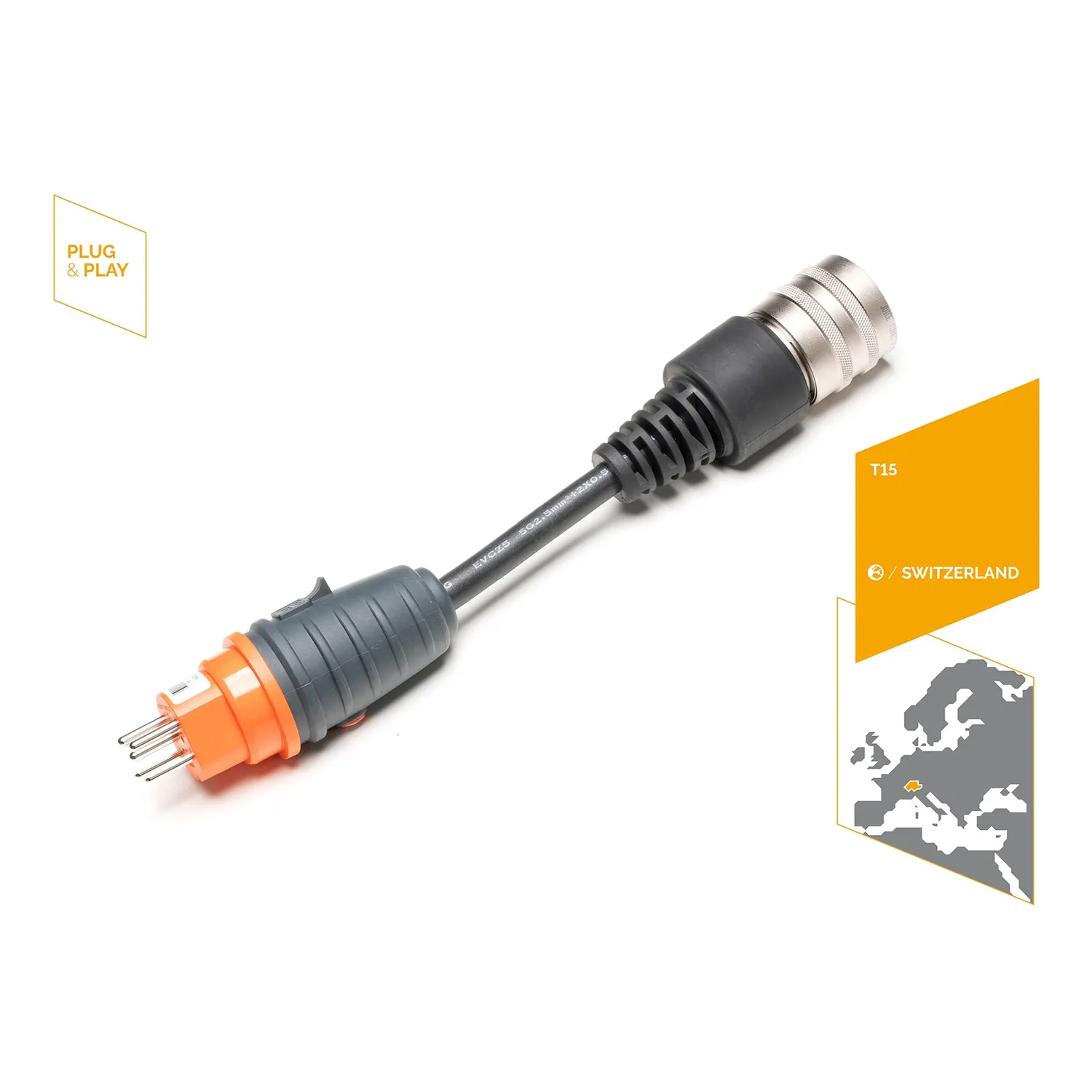 Juice Booster T15 Adapter Schweiz 10 A Ladestecker
