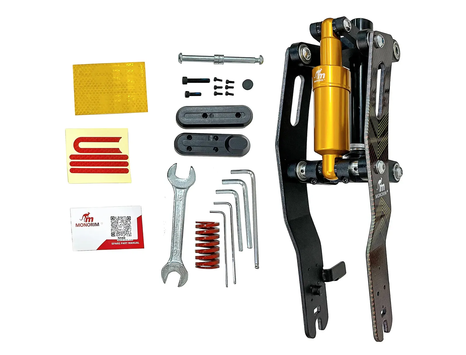 Monorim MX0 V5.0 Vorderrad Federung E-Scooter schwarz