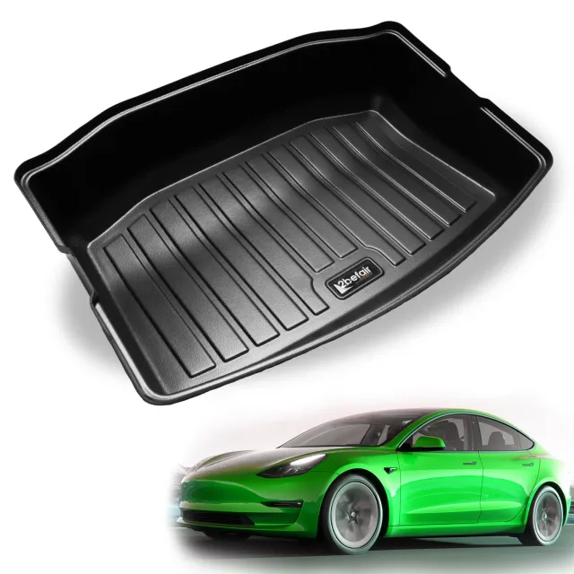 2befair Kabelfachwanne Tesla Model 3 Kofferraum schwarz