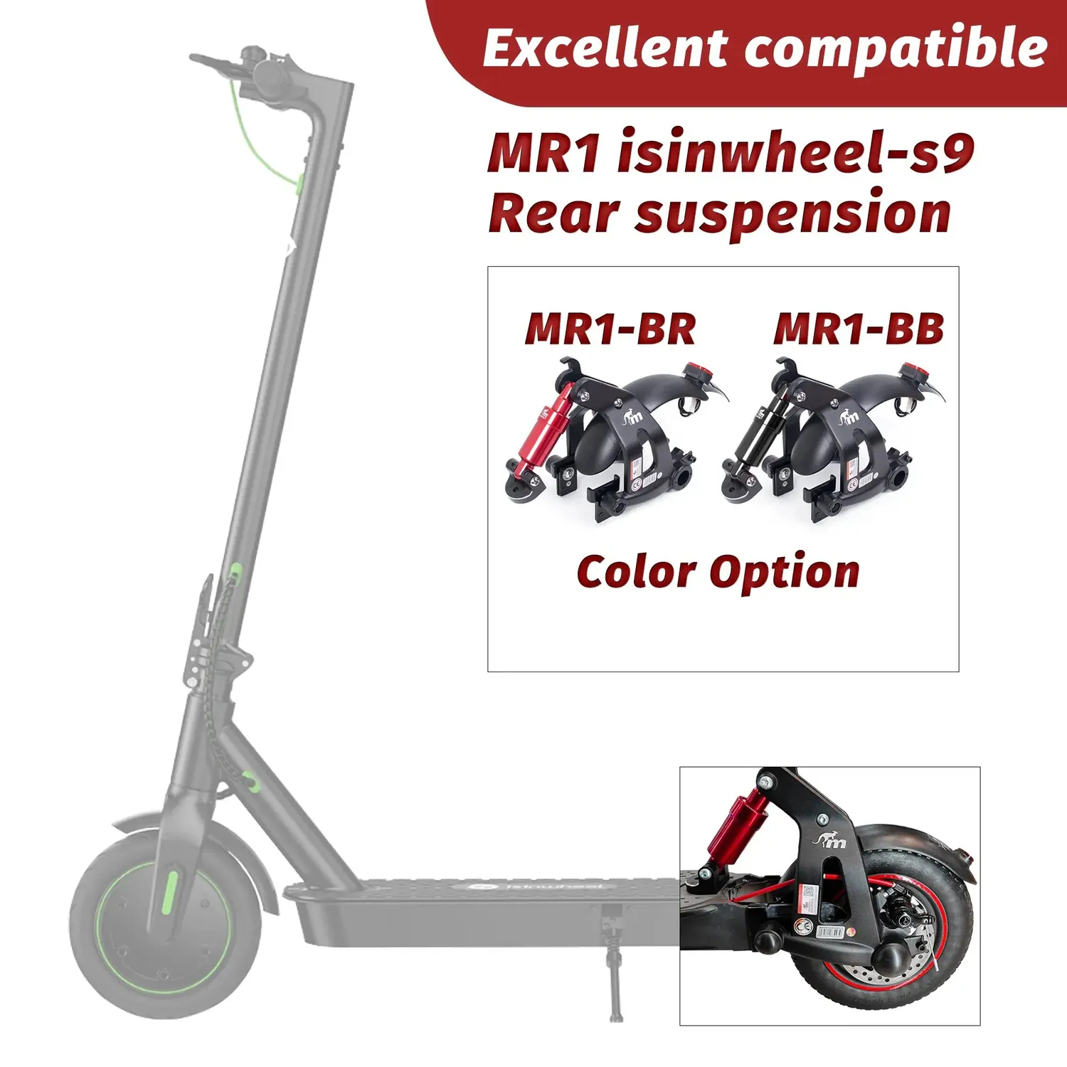 Monorim MR1 Hinterradfederung für Isinwheel S9 8,5/10 Zoll
