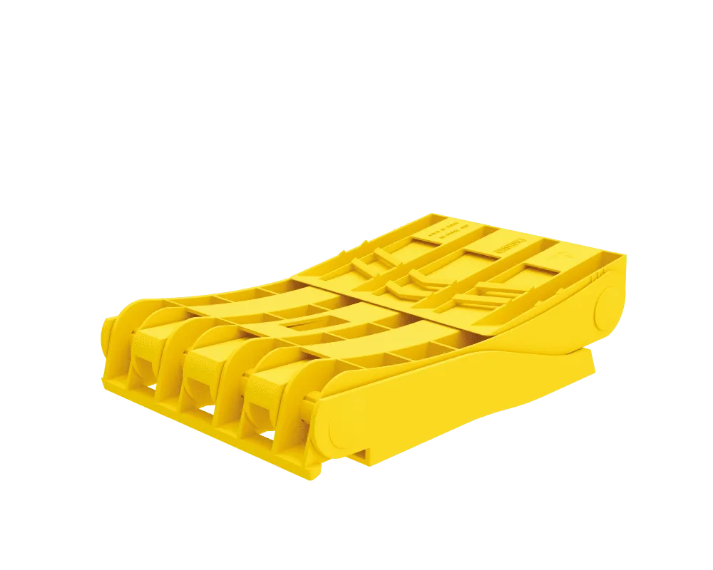 Lokhen 46 Unterlegkeil klappbar gelb DIN 76051 TÜV