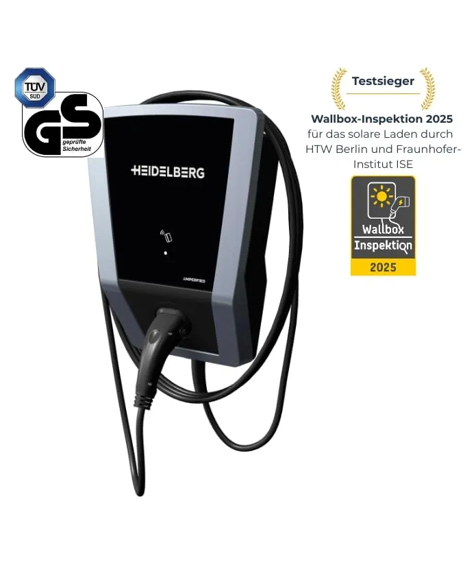 Heidelberg connect.solar Wallbox 11kW 7,5m PV-Überschussladen