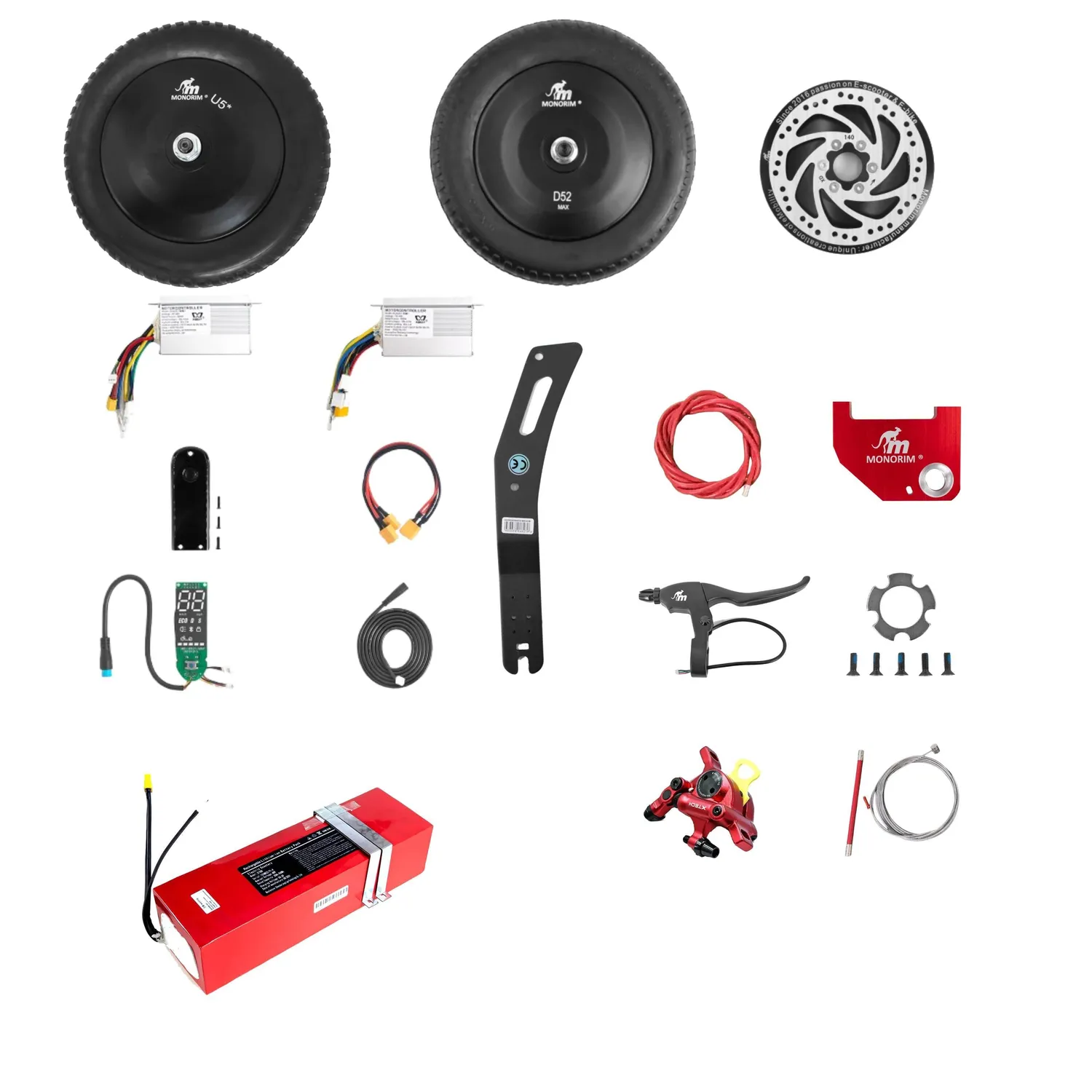 Monorim Dual52 MAX AWD Kit Segway Max G30 48V 500W V1