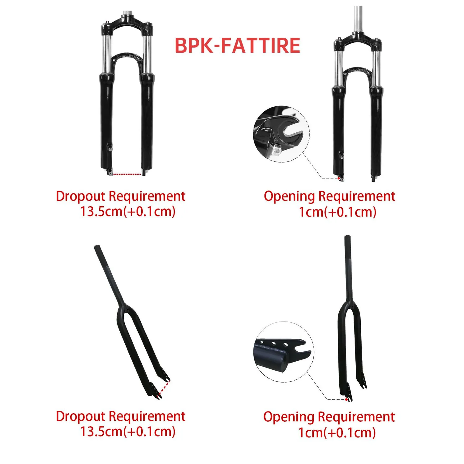 Monorim BPK350 MTB E-Bike Umbausatz 380W Vorderrad