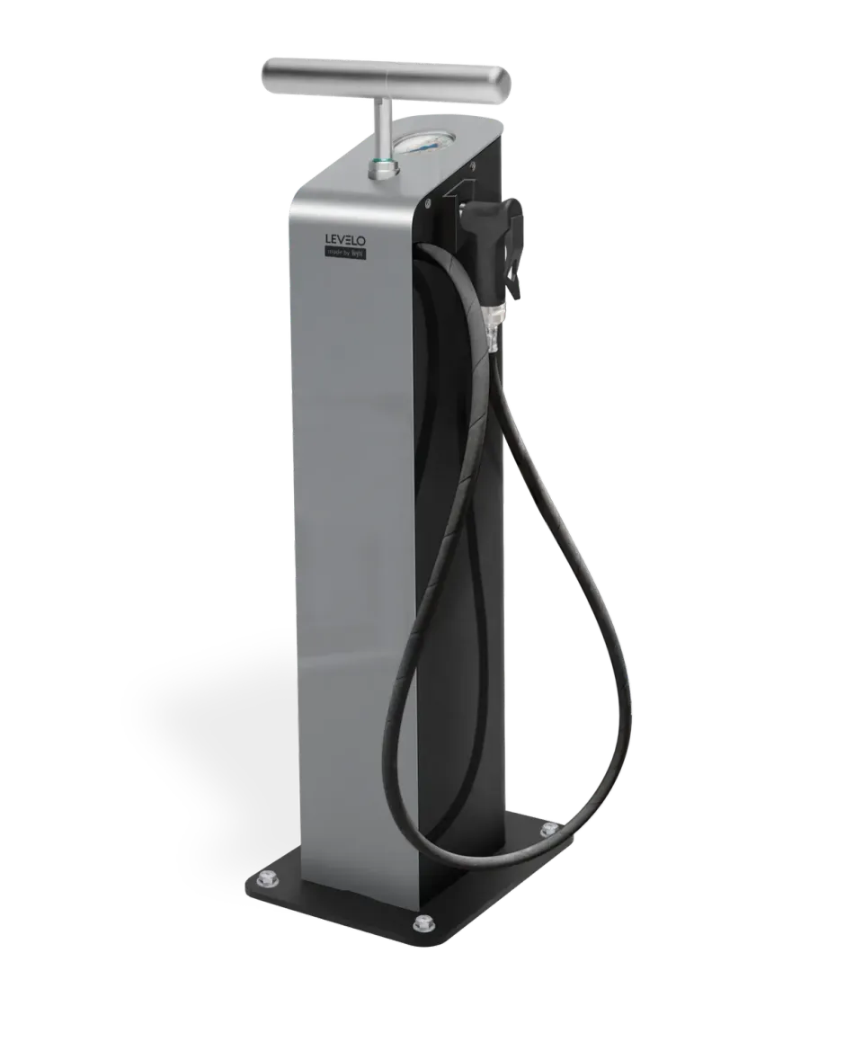 Bike Energy Levelo Air SL20 Luftpumpe Edelstahl