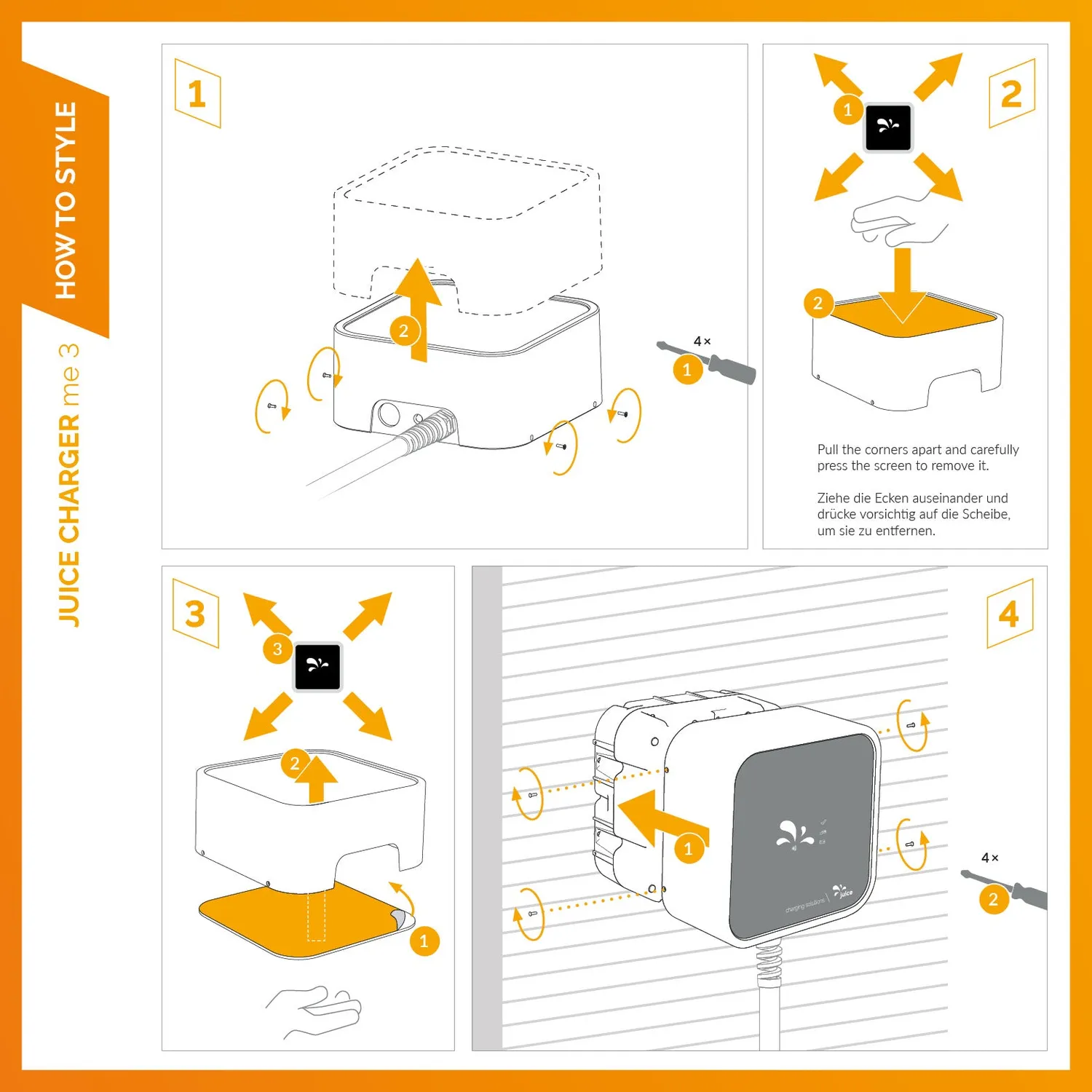 JUICE CHARGER me 3 STYLE Frontblende individuelles Motiv