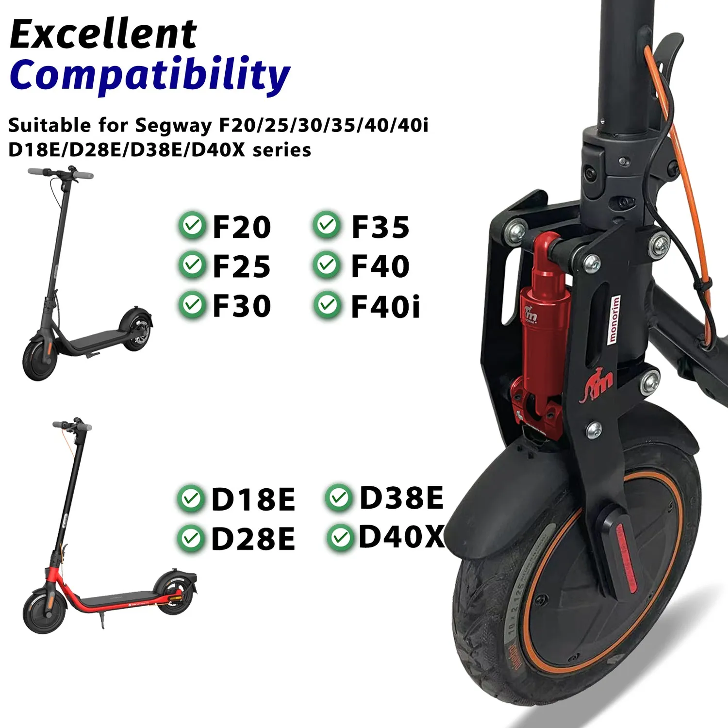 MONORIM MF0 Federung vorne Segway F20 F40 D28 D38
