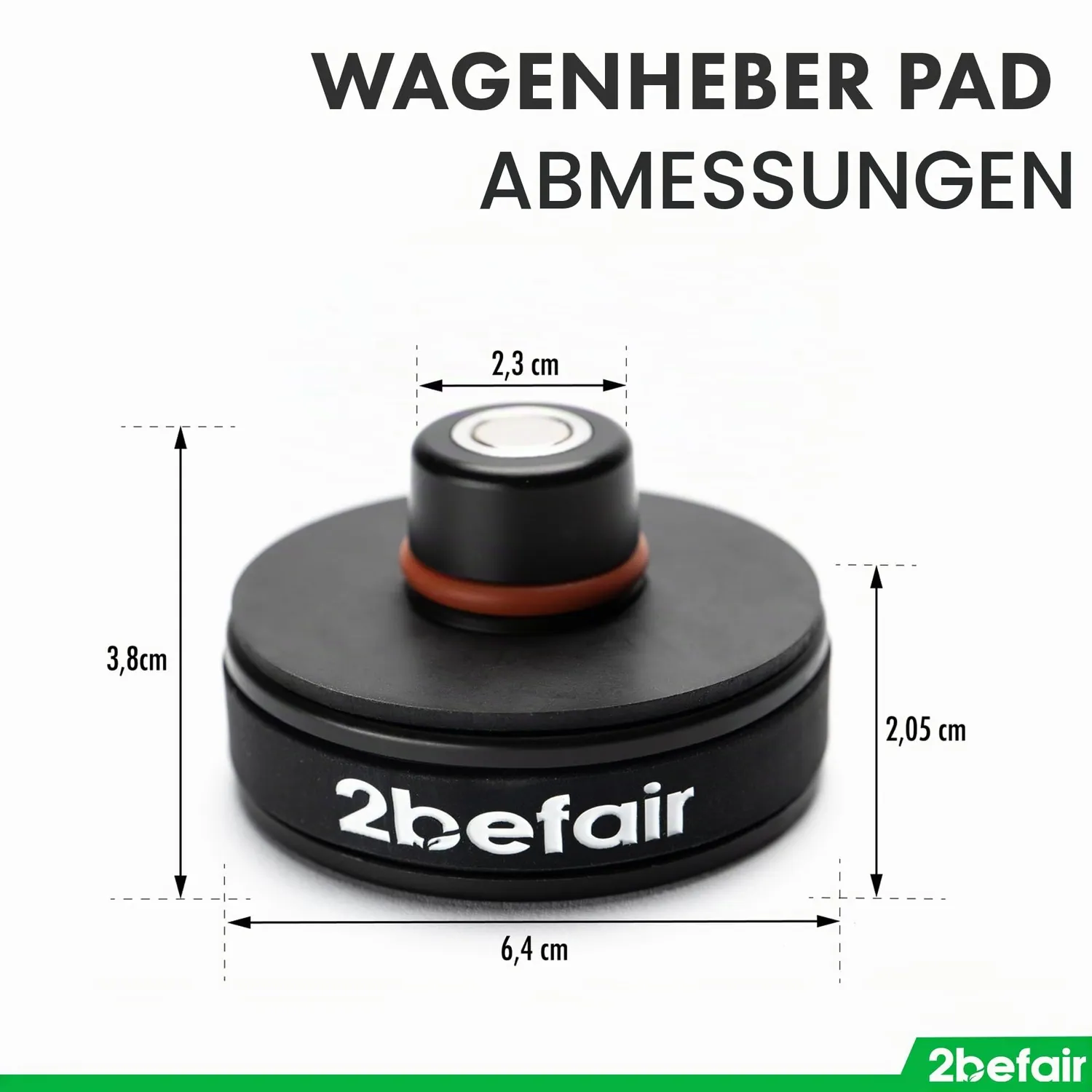 2befair Wagenheber Pads Tesla Model 3/Y 4er Set 3 Tonnen