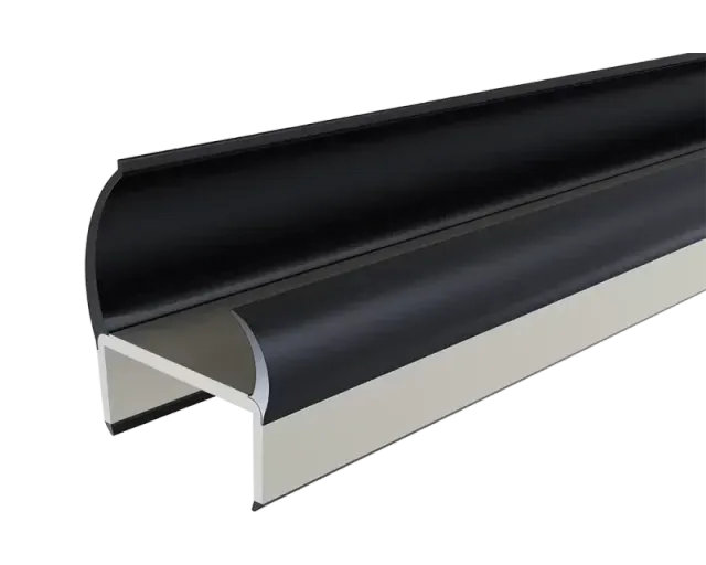Lokhen PVC-Profil 3,2 m Türdichtung Gummi starr