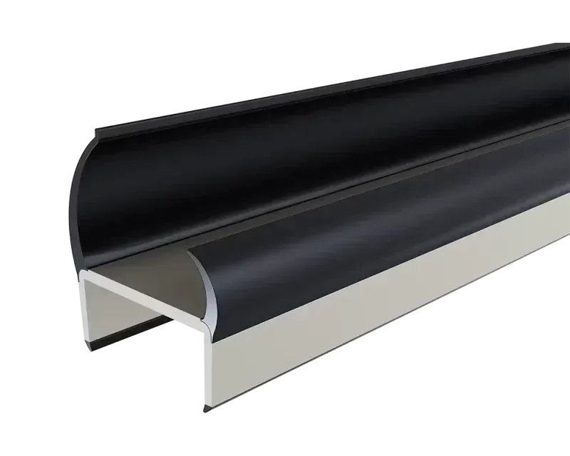 Lokhen PVC-Profil 3,2 m Türdichtung Gummi starr