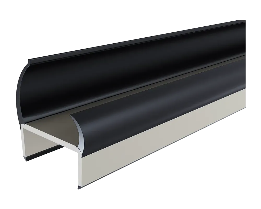 Lokhen PVC-Profil 3,2 m Türdichtung Gummi starr