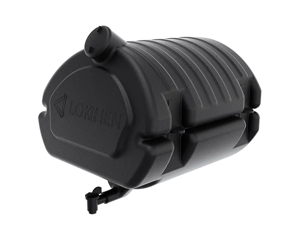 Lokhen Wassertank 50 L schwarz Kunststoff mit Hahn