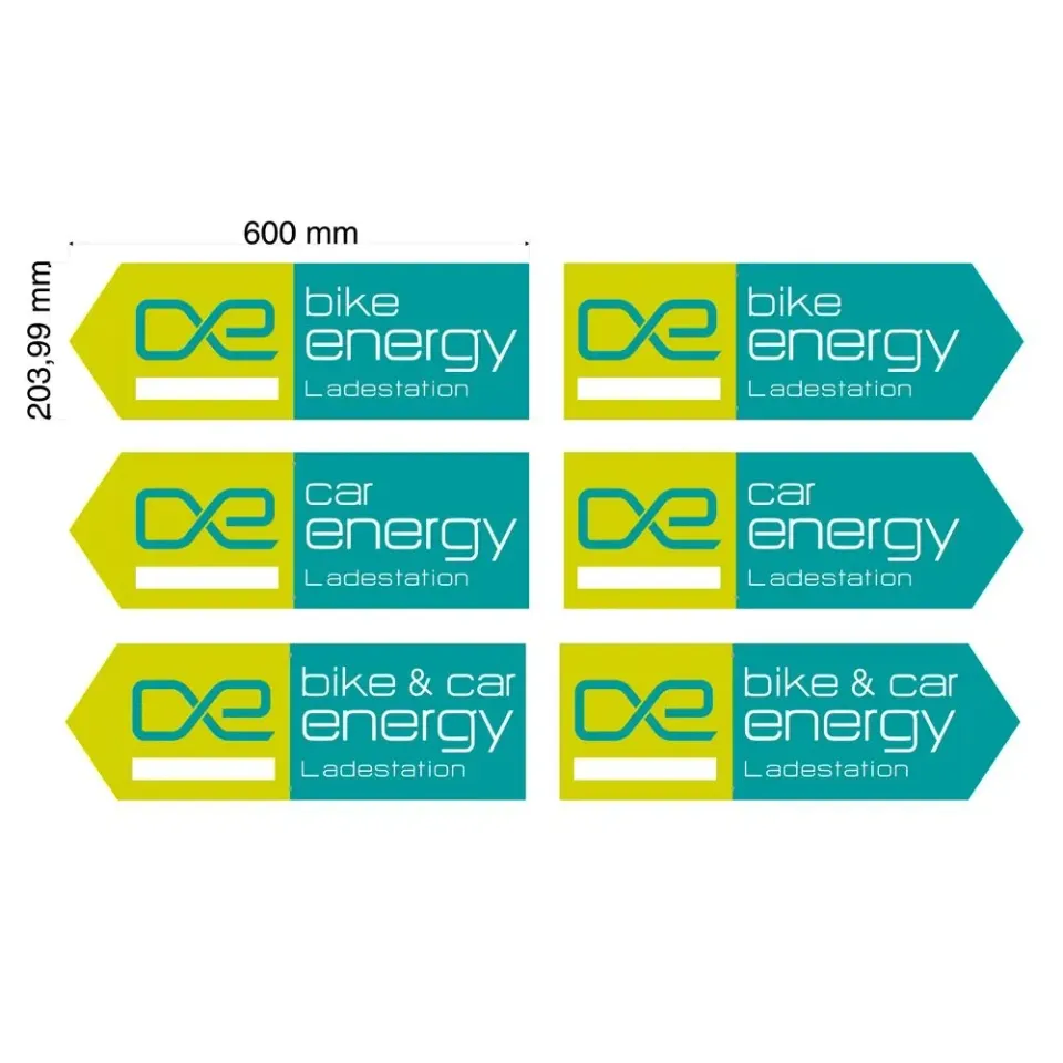 Bike Energy Wegweiser Sortiment 6 Hinweispfeile Zubehör