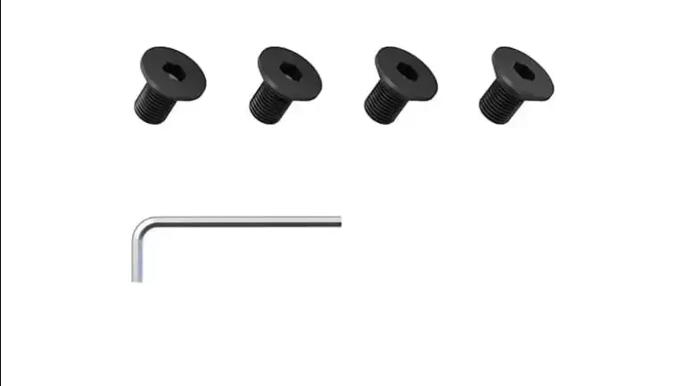 Monorim M15 Schraubenset M5x10 4 Stück mit Werkzeug